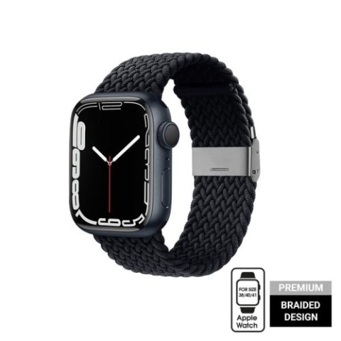 Crong Wave Band - Pleciony pasek do Apple Watch 38/40/41 mm (grafitowy)