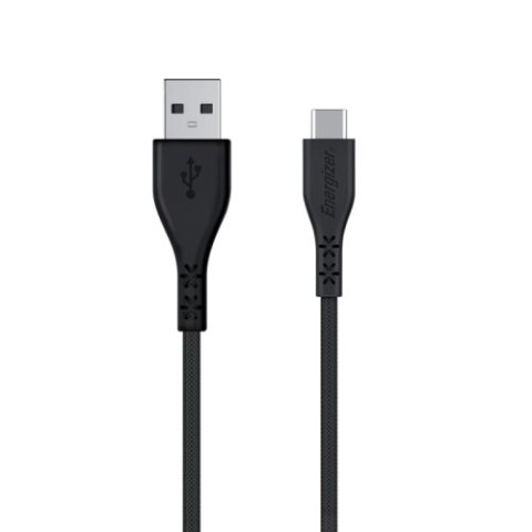 Energizer HardCase - Kabel połączeniowy USB-A do USB-C 1.2m (Czarny) dożywotnia gwarancja