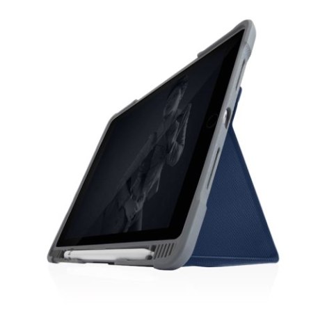 STM Dux Plus Duo - Etui pancerne iPad 10.2" (2021-2019) MIL-STD-810G z uchwytem Apple Pencil (Midnight Blue)