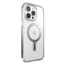 Speck Presidio Perfect-Clear ClickLock & MagSafe - Etui iPhone 15 Pro Max (Clear / Chrome Finish / Serene Silver)