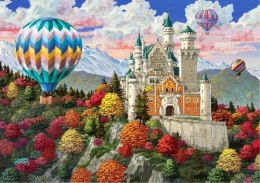 Drewniane Puzzle z figurkami - Zamek Neuschwanstein, 1010 elementów