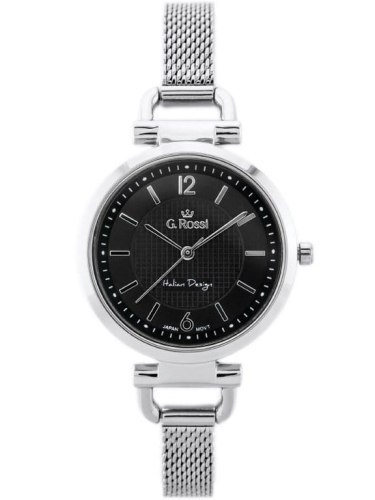 ZEGAREK G. ROSSI - LESTI - 3652B (zg772b) - silver/black + BOX