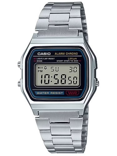 ZEGAREK MĘSKI CASIO A158WA-1A VINTAGE RETRO + BOX