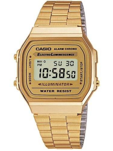 ZEGAREK MĘSKI CASIO A168WG-9W (zd088b) - KLASYKA + BOX