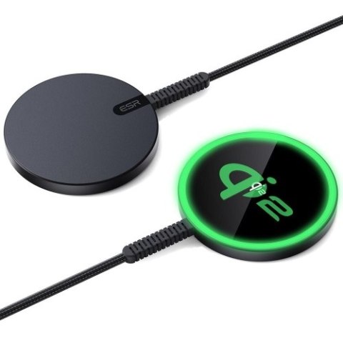 ESR HALOLOCK QI2 MINI MAGNETIC MAGSAFE WIRELESS CHARGER 15W BLACK