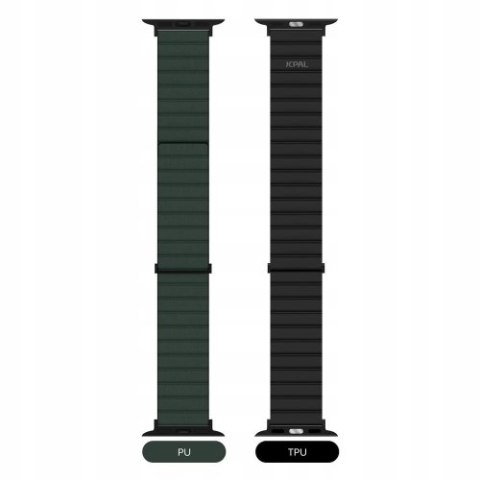 JCPal FlexDuo Apple Watch Band (Black/Midnight Green) for Apple Watch 1-8th