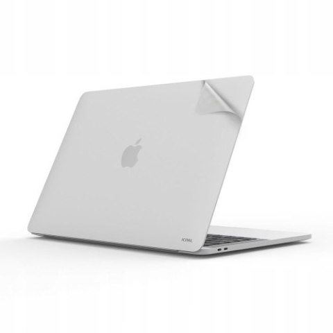 JCPal MacGuard Two-in-One Skin Set (Silver, Top skin+Back skin) for MacBook