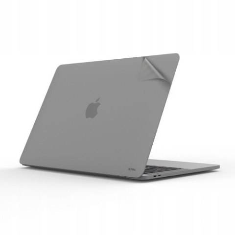 JCPal MacGuard Two-in-One Skin Set (Space Gray, Top skin+Back skin) for Mac