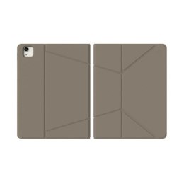 JCPal SlimFlex Folio Case with Pencil Holder (Khaki Brown/Blue) for iPad Pr