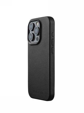 Mujjo Full Leather Case - etui skórzane do iPhone 15 Pro kompatybilne z MagSafe (black)